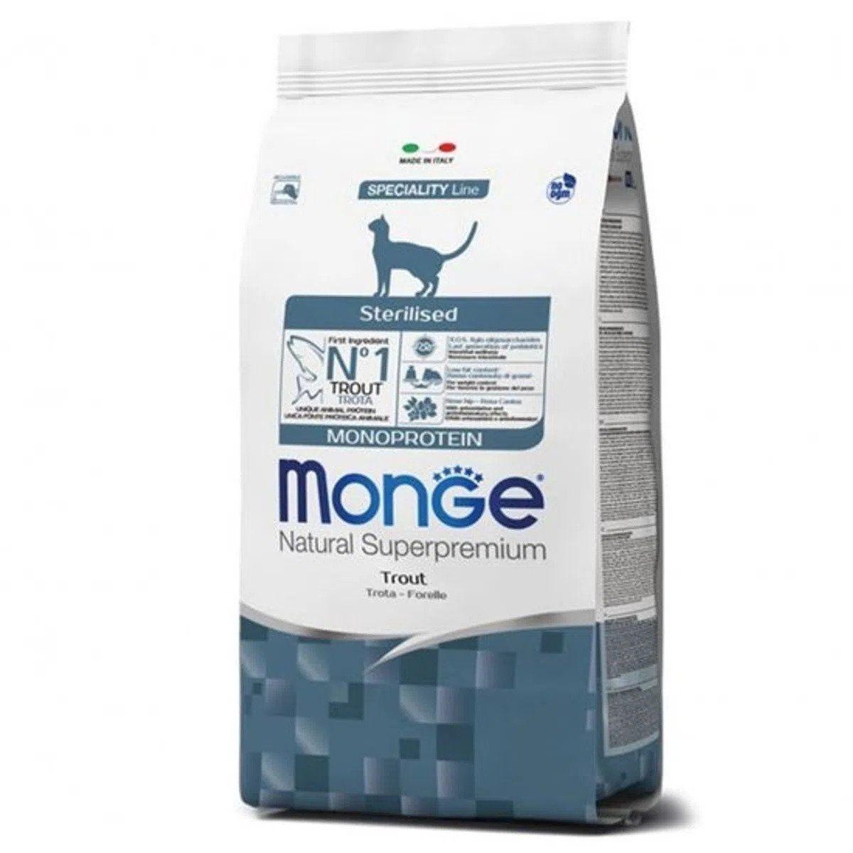 Monge Natural Superpremium Monoprotein Sterilised, hrană uscată