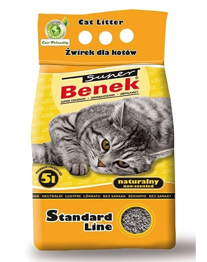 Benek Super Natural, nisip din bentonită fără parfum