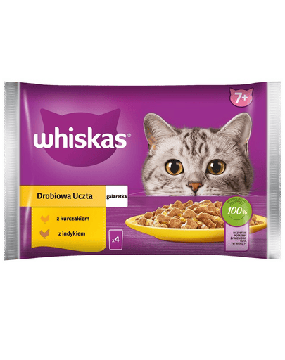 Whiskas Senior 7+, plicuri în aspic 85 g