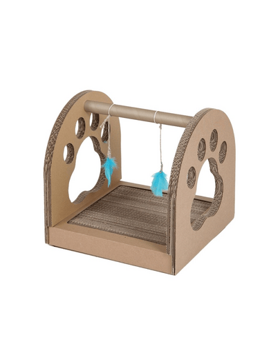 Carton+ Pets Fun Park, zgârietoare din carton cu tunel