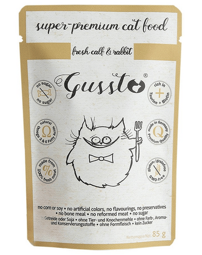 Gussto Cat Fresh, Vițel și iepure