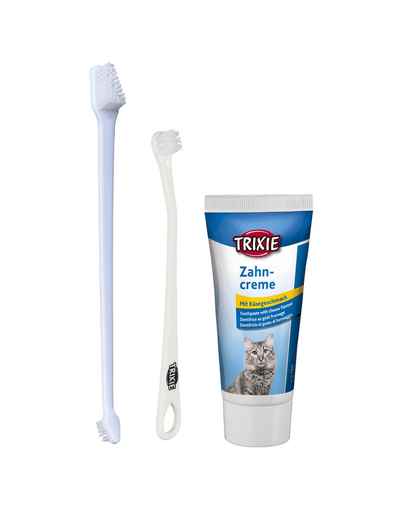 Trixie, set de curățare a dinților pentru pisici