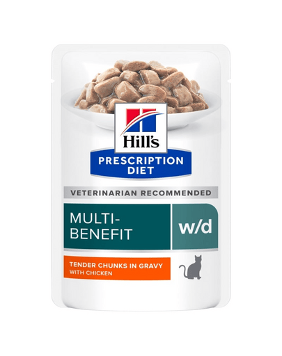 Hill's Prescription Diet w/d Multi-Benefit, plicuri 12 × 85 g