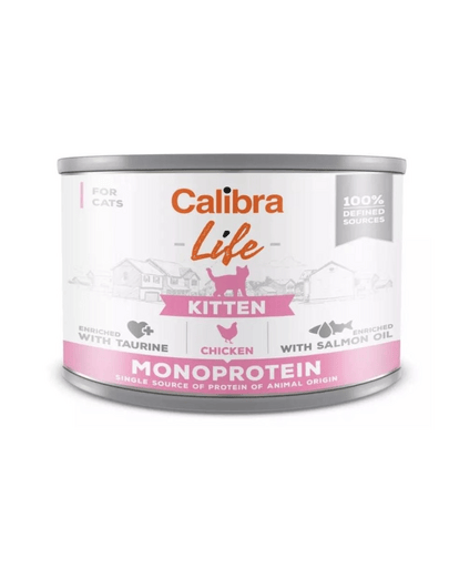 Calibra Cat Life Kitten, pui, conservă 200 g