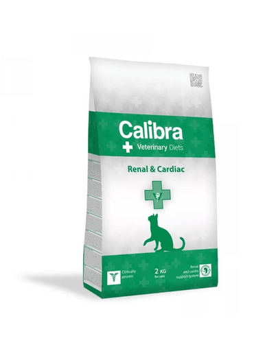 Calibra Veterinary Diet Cat Renal & Cardiac, hrană uscată dietetică