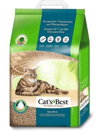 Cat's Best Sensitive, așternut aglomerant din lemn, 20 L