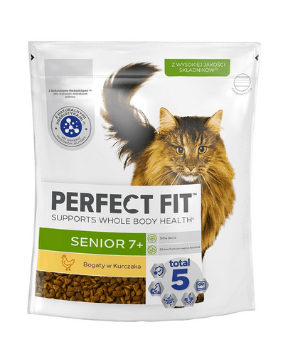 Perfect Fit Senior 7+, cu pui, hrană uscată 750 g