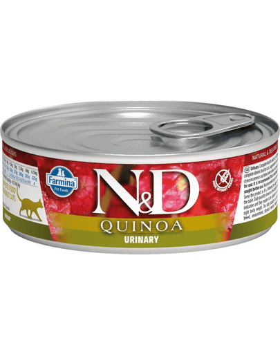 N&D Quinoa Urinary, hrană umedă 80 g