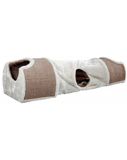 Trixie, tunel cu sisal și pluș, 110 × 30 × 38 cm