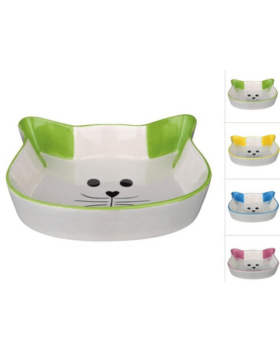 Trixie, bol ceramic cu pisică, 0,25 L, 12 cm