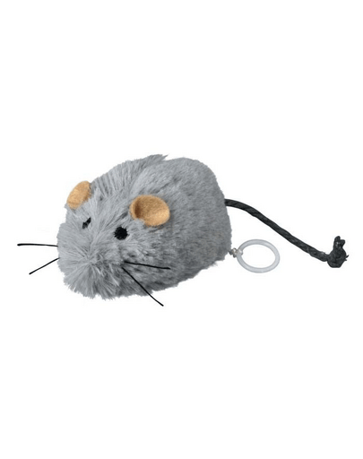 Trixie, șoricel de pluș cu mecanism vibrator, 8,5 cm
