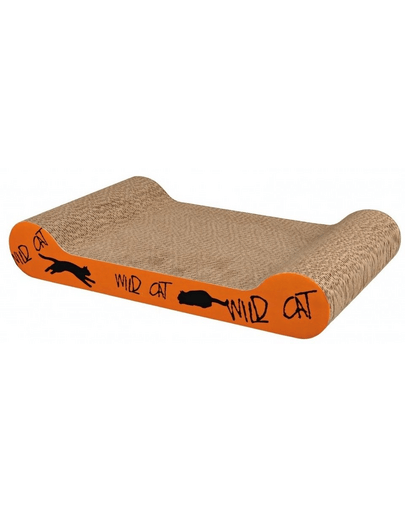 Trixie Wild Cat, zgârietoare din carton cu catnip, 41 × 7 × 24 cm