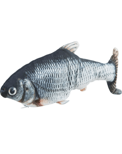 Trixie Wriggle Fish, pește care se mișcă, cu iarba mâței, 30 cm