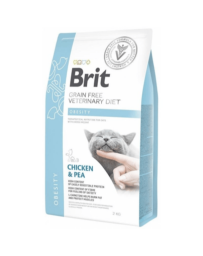 Brit Veterinary Diets Cat Obesity, hrană uscată dietetică