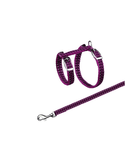 Trixie, ham reflectorizant cu lesă, 22-42 cm