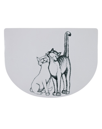 Trixie Pussy Cat, covoraș semirotund pentru boluri, 40 × 30 cm