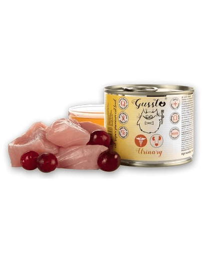 Gussto Vet Urinary, hrană umedă dietetică 200 g
