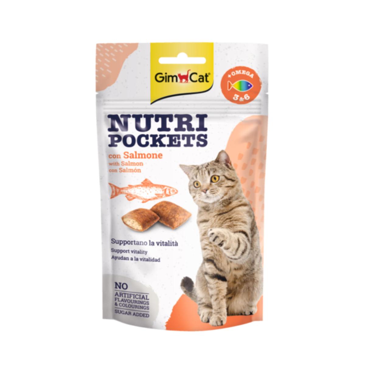 GimCat Nutri Pockets cu somon, 60 g