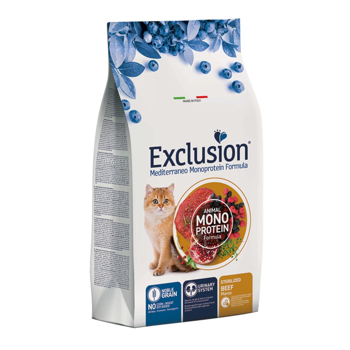 Exclusion Mediterraneo Monoprotein Sterilised, hrană uscată