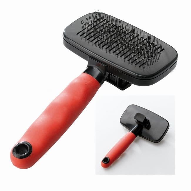 Ferplast GRO, perie cu autocurățare pentru păr mediu și lung