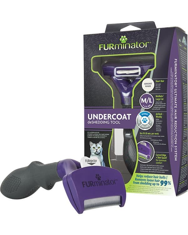 FURminator, perie deShedding pentru pisici