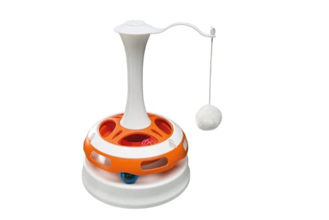 Ferplast Tornado, jucărie cu minge pe pistă, Ø 24 × 34 cm