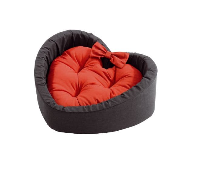 Ferplast Cuore S, culcuș în formă de inimă, 42 × 38 × 14 cm