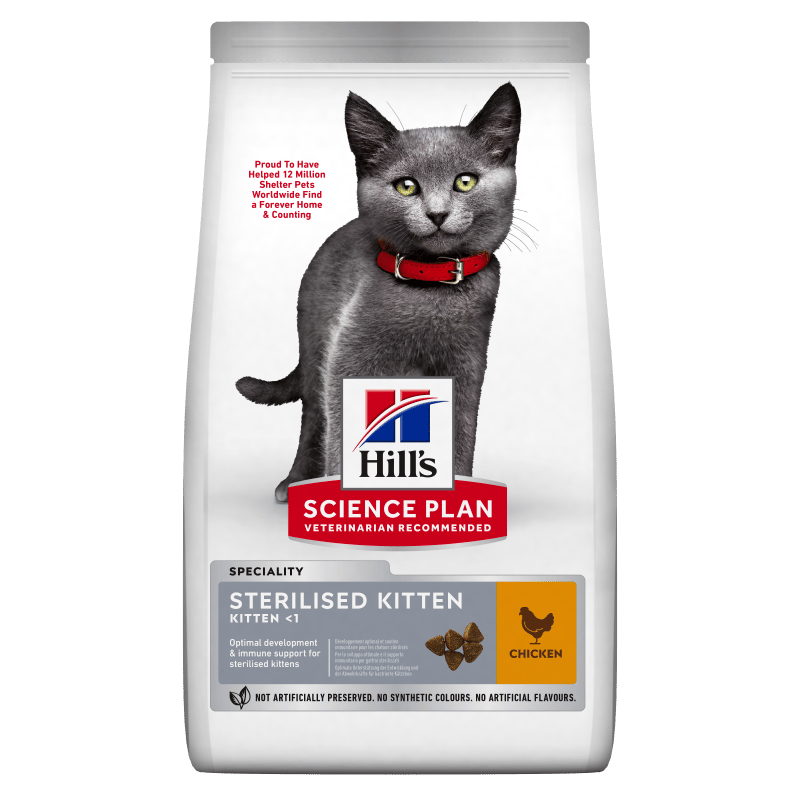 Hill's Science Plan Kitten Sterilised, cu pui, hrană uscată