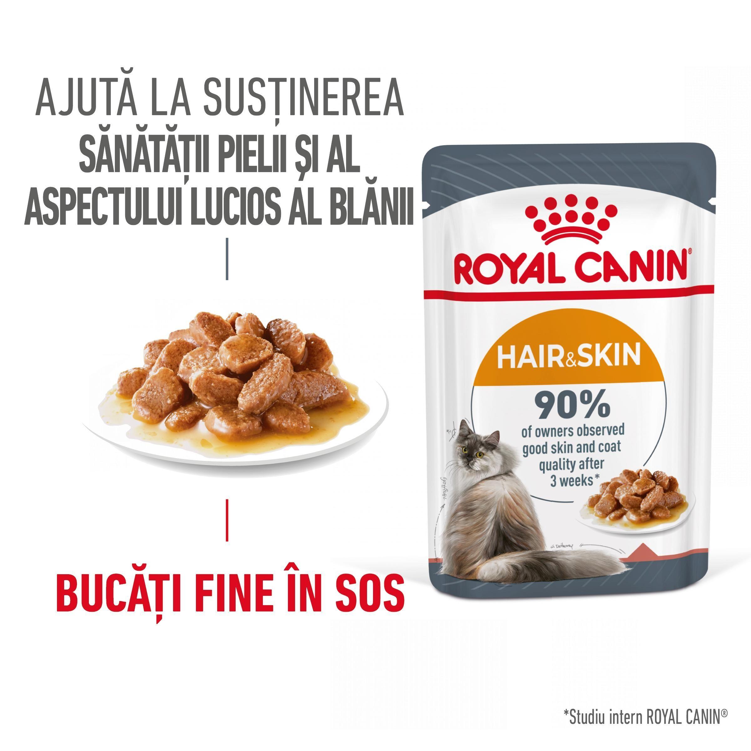 Royal Canin Hair & Skin Care, plicuri 85 g