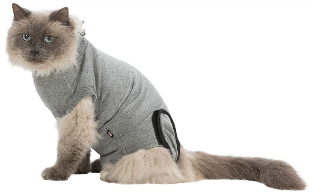 Trixie, tricou de protecție după operație, S-M, 32-36 cm, gri