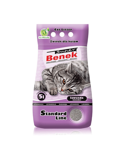 Benek Super Standard, nisip din bentonită cu granule mari