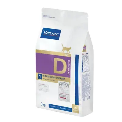 Virbac HPM Dermatology Support, hrană uscată dietetică, 3 kg