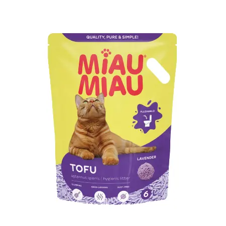 Miau Miau Tofu, așternut igienic biodegradabil