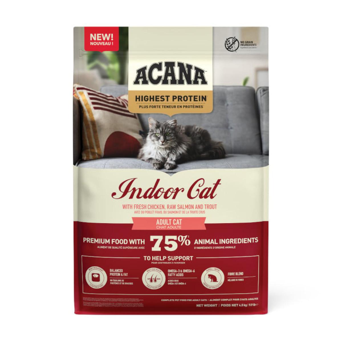 Acana Highest Protein Indoor Cat, 4,5 kg