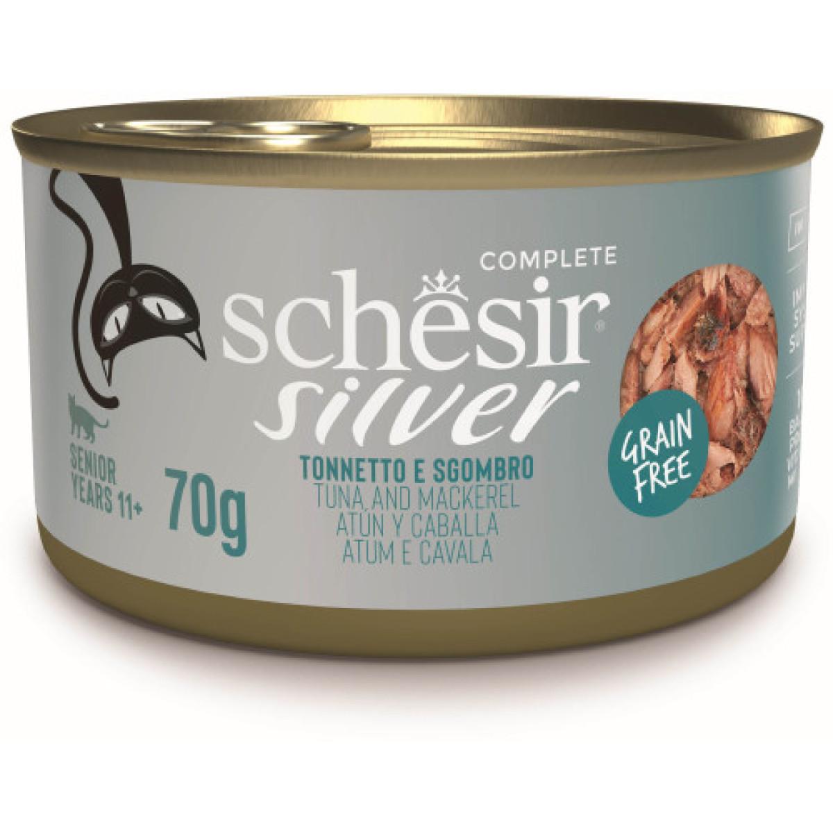 Schesir Silver, Ton și Macrou, conservă 70 g