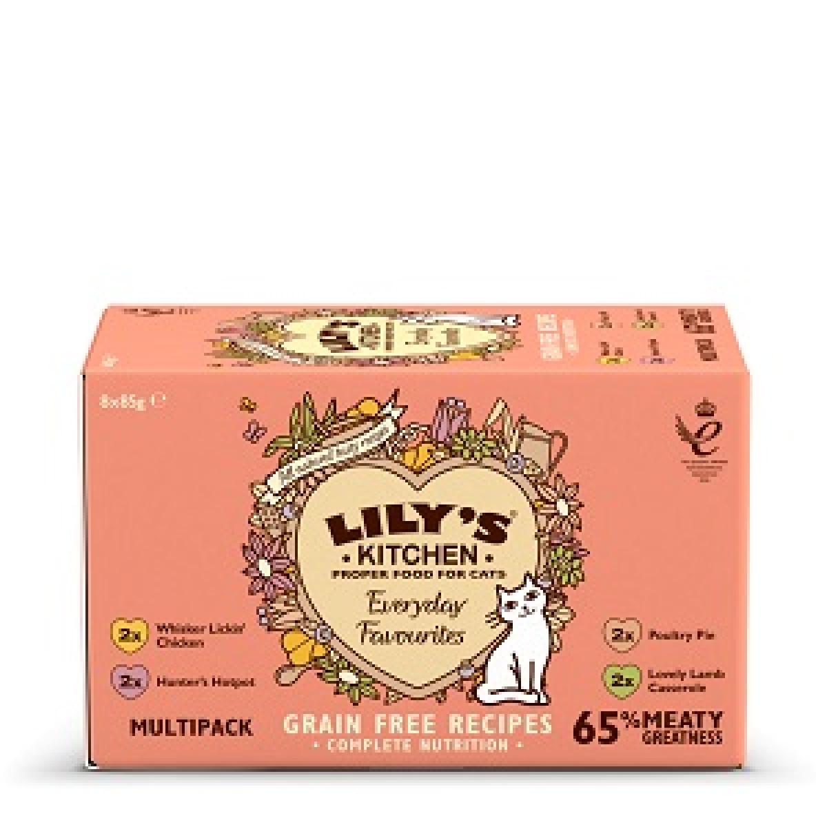 Lily's Kitchen Tasty Cuts Everyday Favourites, multipack 8×85 g
