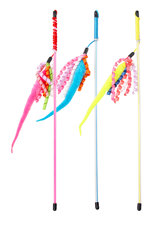 Pawise undiță cu șarpe multicolor, 48 cm